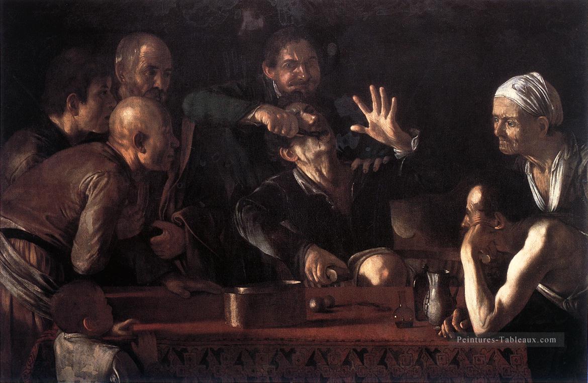 Le tiroir à dents Caravaggio Peintures à l'huile